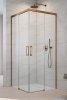 Radaway Idea Kdd Brushed Copper kabina 90x90cm szczotkowana miedź 387060-93-01L/387060-93-01R